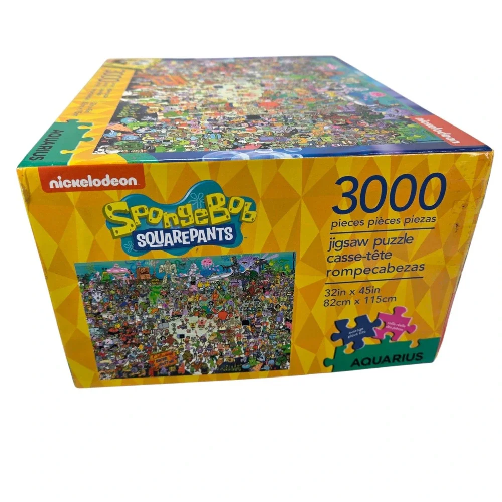Aquarius SpongeBob SquarePants 3000 Piece Jigsaw Puzzle Bikini Bottom Party New